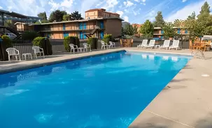 Outdoor Swimming Pool at The Cerulean Hotel in Downtown Klamath Falls